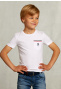 Custom fit T-shirt met zak wit