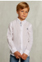 Custom fit linen shirt white