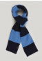 Striped cotton scarf dk navy/alpine blue mix for boys
