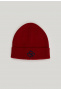 Knitted cotton hat aspen red for boys