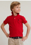 Custom fit cotton basic stretch polo harvard red