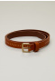 Brown belt with studs