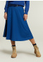 Blue uni midi skirt