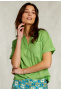 Groene V-hals blouse met zak