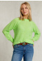 Fluo green sweater round neck