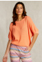 Orange cotton sweater short sleeves