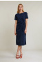 Robe jersey manches courtes navy