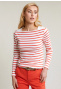 Off white/orange striped T-shirt long sleeves