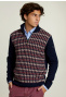 Slim fit woolen sweater navy/montrose