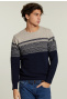 Custom fit woolen sweater bone mix