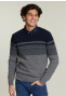 Custom fit woolen sweater navy