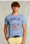Normal fit basic T-shirt blue gin mix