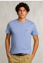 T-shirt ajusté coton pima poche blue gin mix