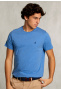 Custom fit pima cotton T-shirt ocean mix