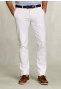 Pantalon chino coton cintré blanc