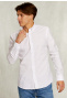 Slim fit cotton shirt white