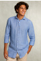 Custom fit linen shirt denim