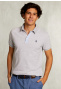 Custom fit cotton polo dark oyster mix