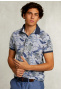 Custom fit cotton floral polo lt mombasa mix