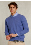 Normal fit basic cotton crew neck pullover amazon blue mix