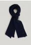 Wool-cashmere scarf oriental blue mix for men