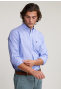 Custom fit shirt with pocket blue