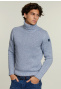 Custom fit wool-cashmere sweater jeans mix
