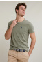 T-shirt ajusté coton pima à poche lt safari mix