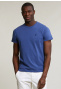 Custom fit basic pima cotton crew neck T-shirt denim mix