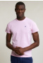 T-shirt ajusté basique coton pima col rond flamingo