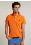 Custom fit basic pima cotton polo electric orange