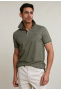Custom fit cotton polo forest mix