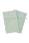 Set of two washing gloves in green