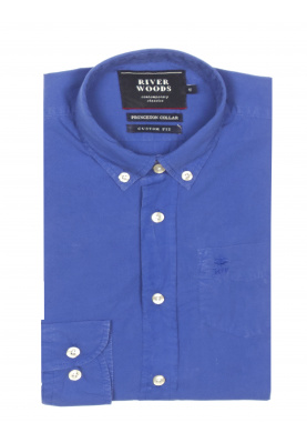 Custom fit Princetonhemd in Blauw
