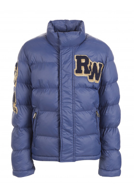 Nylon quilted jacket in Blue