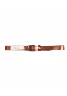 Brown leather belt in Brown
