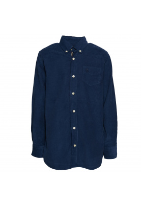 Custom fit Wallstreet velvet shirt in Blue