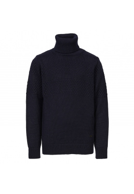 Navy blue turtle neck pullover in Blue