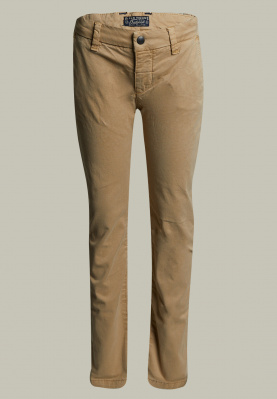 Slim fit basic chino biscuit
