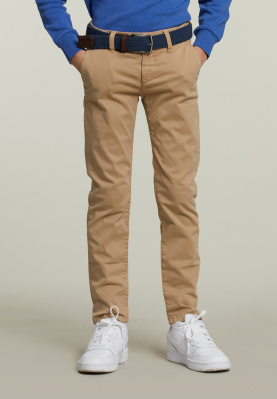 Slim fit basic chino biscuit