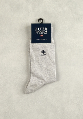Cotton socks lt grey mix