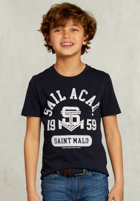 Normal fit basic T-shirt navy