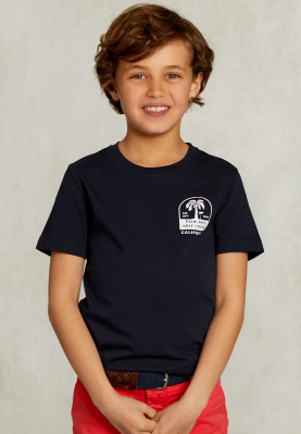 Normal fit basic T-shirt navy