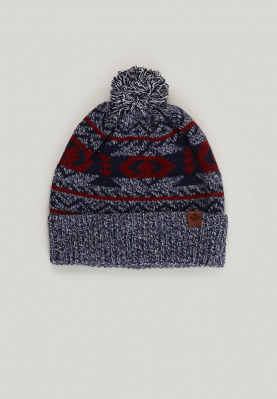 Fantasy knitted woolen hat oatmeal mou for boys