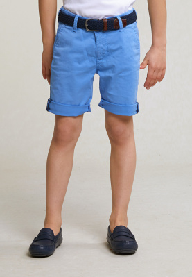 Cotton basic chino short stretch faience