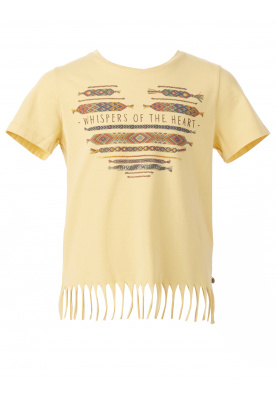 Yellow t-shirt with fringes
