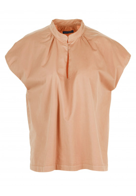 Oversized blouse in katoen in Oranje