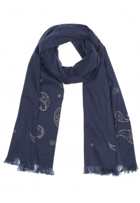 Wool scarf in Blue