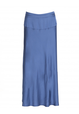 Long wide skirt in Blue