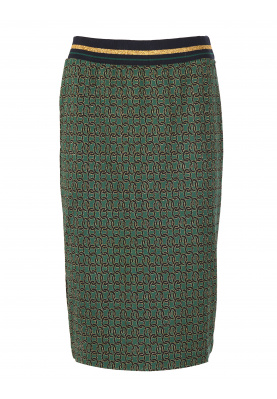 Skirt with glitter details in Green